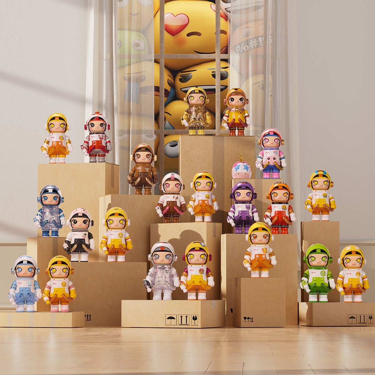 MEGA SPACE MOLLY 100% × emoji シリーズ | POP MART (Japan)