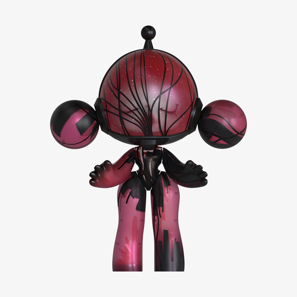 MEGA α SKULLPANDA 400% Red Crystal | POP MART (Japan)