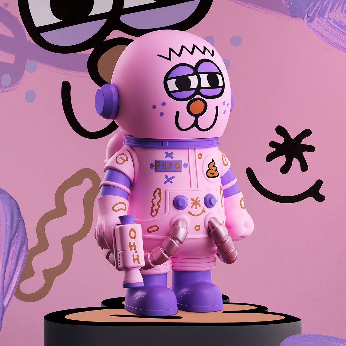 MEGA SPACE MOLLY 400% JON BURGERMAN SPACE CADETS シリーズ | ポップ