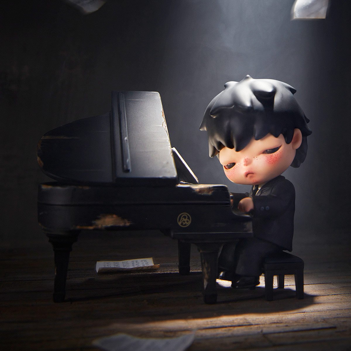 【未開封】Popmart Hirono The Pianist 3個 HIRONO The Pianist | ポップマート