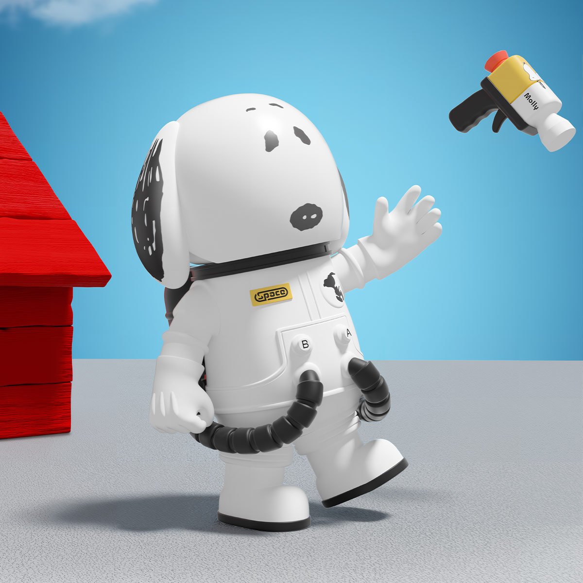 MEGA SPACE MOLLY 100% Charlie Brown & Snoopy | POP MART (Japan)