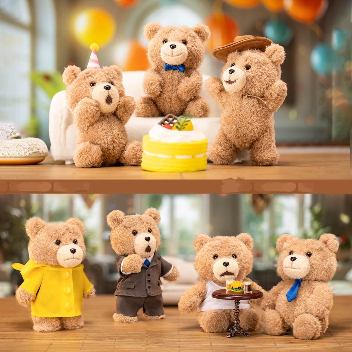 Ted2 Teddy Bear アクションぬいぐるみペンダント シリーズ | POP MART