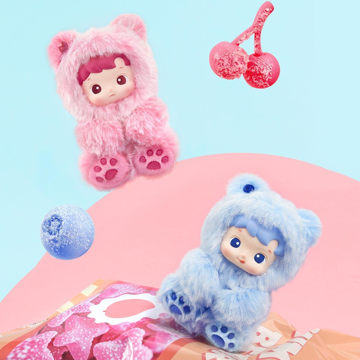 【定価以下】ハチププ　グミベア　アソート HACIPUPU Gummy Bear シリーズ ぬいぐるみペンダント | ポップマート