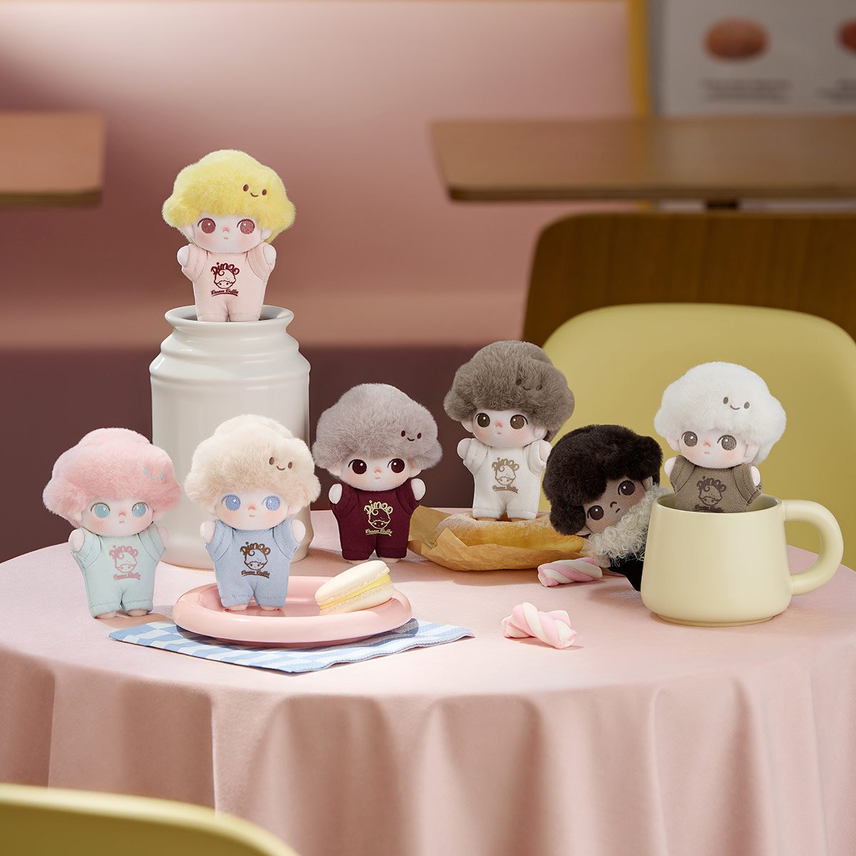 DIMOO Crush on Coffeeシリーズ ぬいぐるみキーチェーン DIMOO Crush on Coffee シリーズ ぬいぐるみキーチェーン | ポップマート
