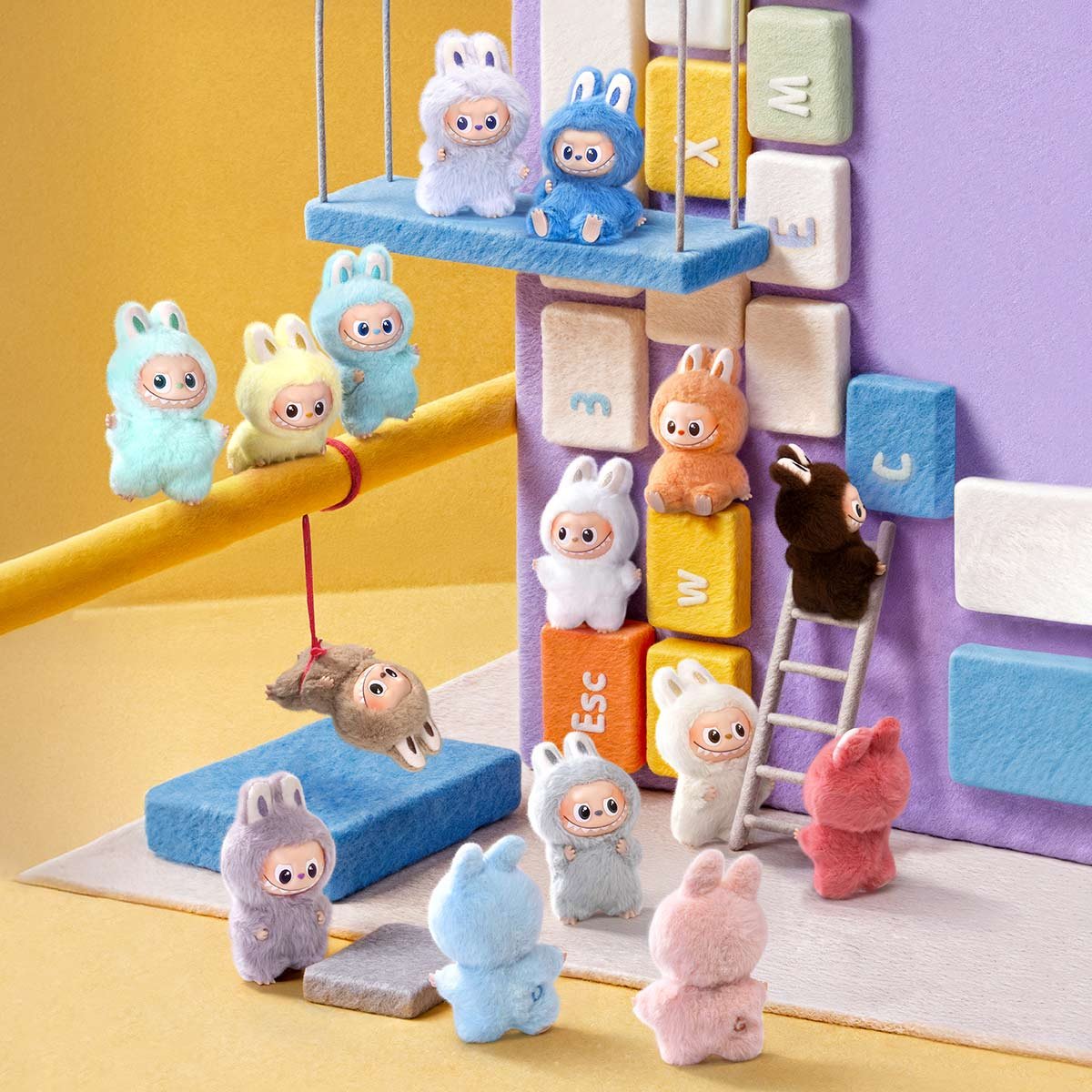 THE MONSTERS PIN FOR LOVE SERIES-Vinyl Plush Pendant Blind Box