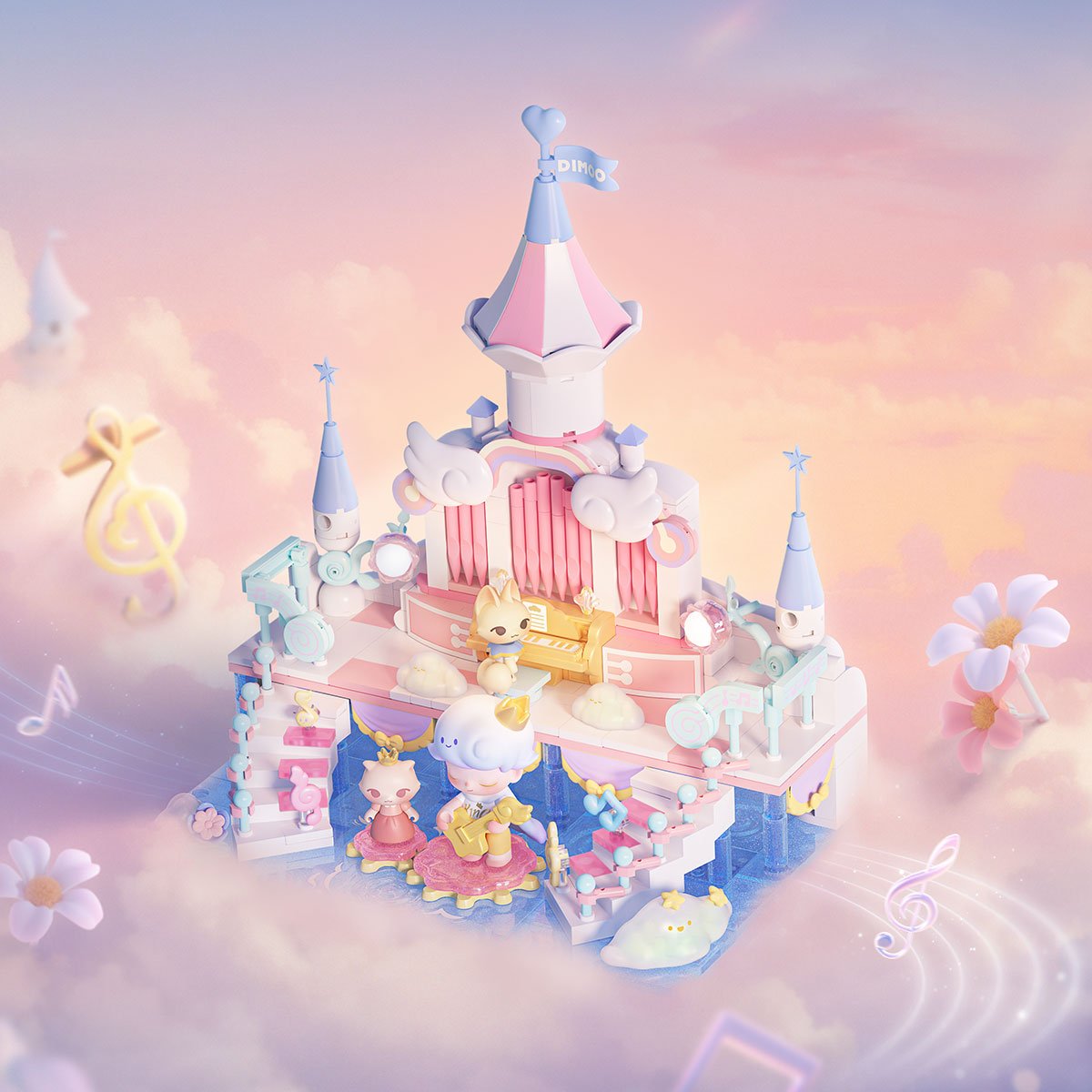 DIMOO Dream Melody シリーズブロックフィ ギュア 全セット DIMOO Dream Melody シリーズブロックフィギュア | ポップマート