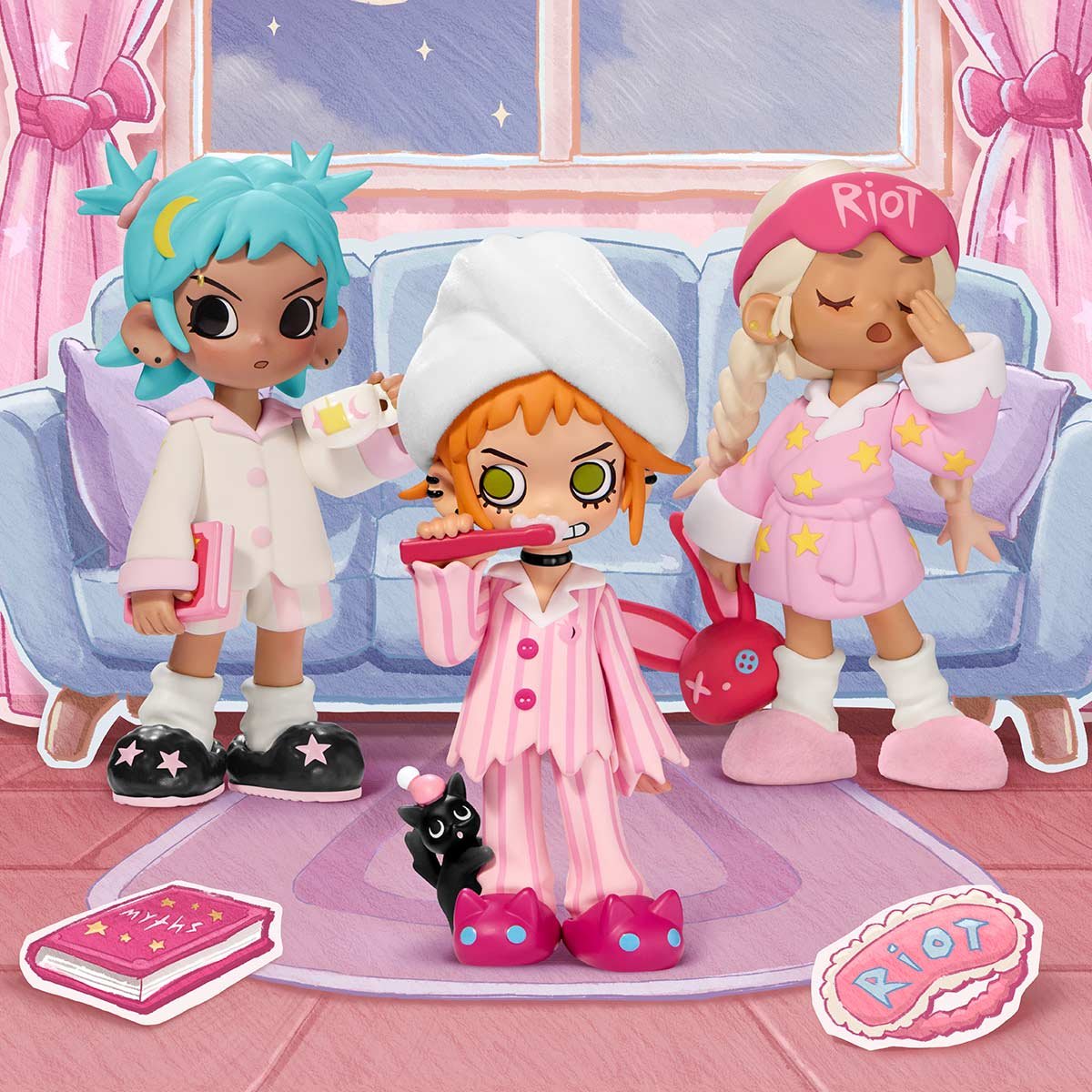 【未開封】ピーチライオット sleepover シークレット Lil Peach Riot Sleepover シリーズ | ポップマート