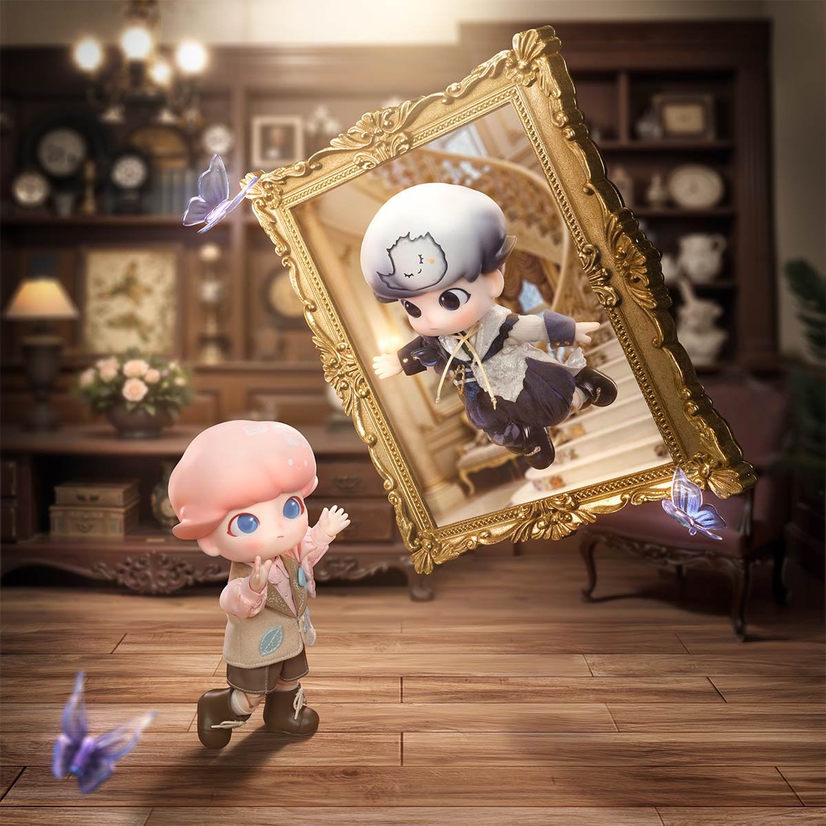 【今日だけ台風値引】 DIMOO Gentleman フィギュア DIMOO Gentleman シリーズ1/8 アクションフィギュア | ポップマート