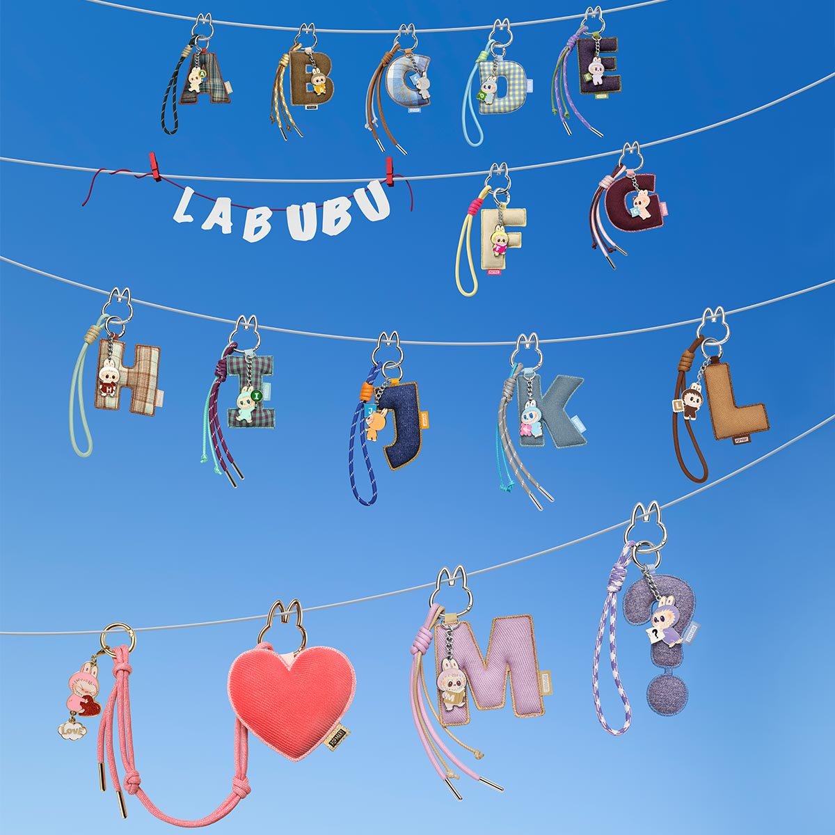 THE MONSTERS Pin for Love シリーズ アルファベットペンダント (A-M