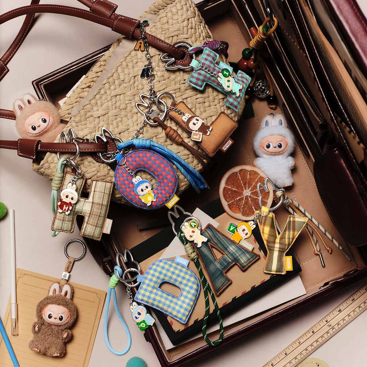 ポップマート PIN FOR LOVE アソート (A-M)(N-Z) 2BOX THE MONSTERS PIN FOR LOVE シリーズ アルファベットペンダント (N-Z