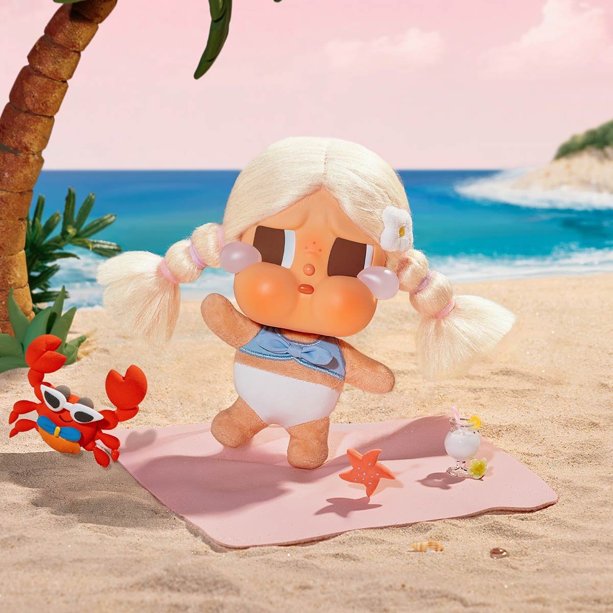 POP MART CRYBABY VacationModeOnアソート未開封 CRYBABY Vacation Mode On Series-Vinyl Plush Pendant Blind Box