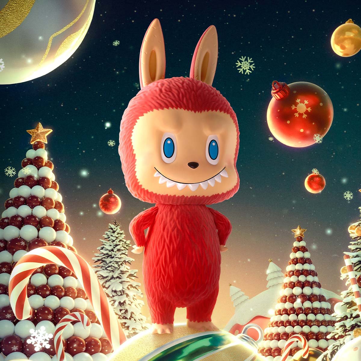 MEGA LABUBU TEC 1000% Winter Holiday | ポップマート