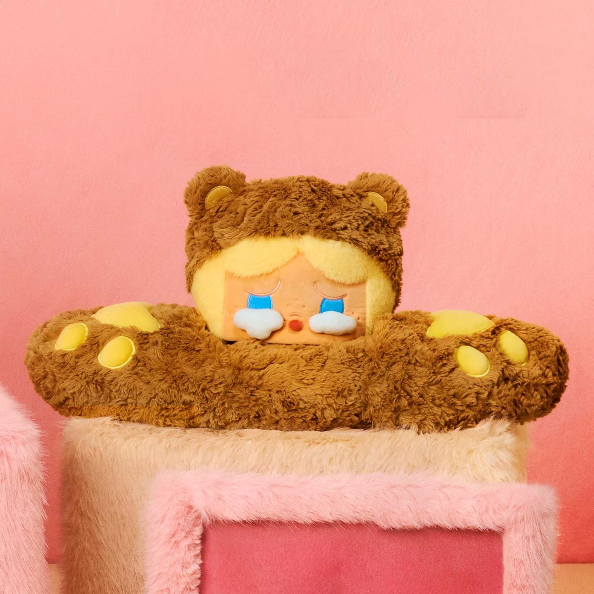 ◯40..カラフルくま　ブランケット POP BEAN Fluffy & Cozyシリーズ CRYBABY ブランケット | ポップマート