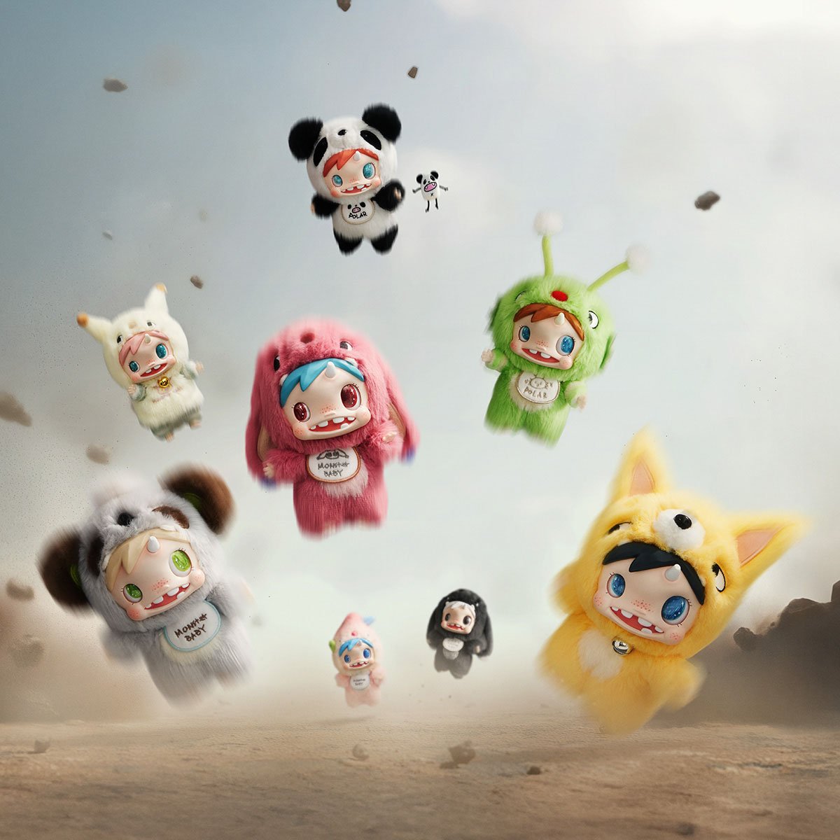 POLAR Monster Baby CollectionシリーズぬいぐるみペンダントVer.1