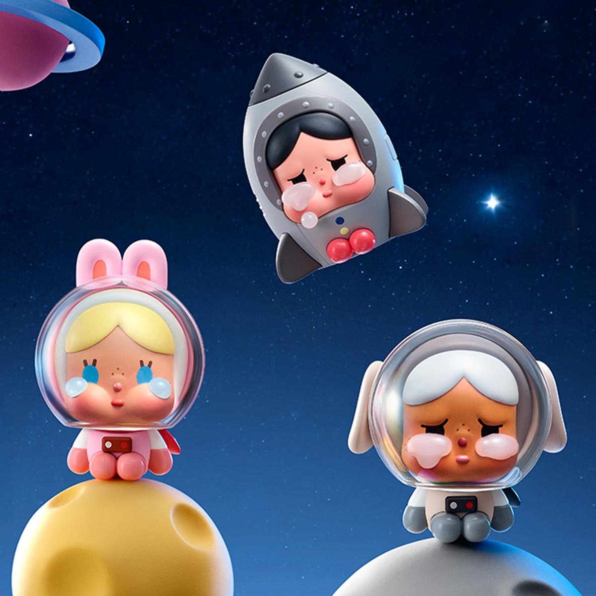 POPMART Crybaby Crying to the Moon シリーズ CRYBABY CRYING TO THE MOON-SITTING SERIES FIGURES | POP MART