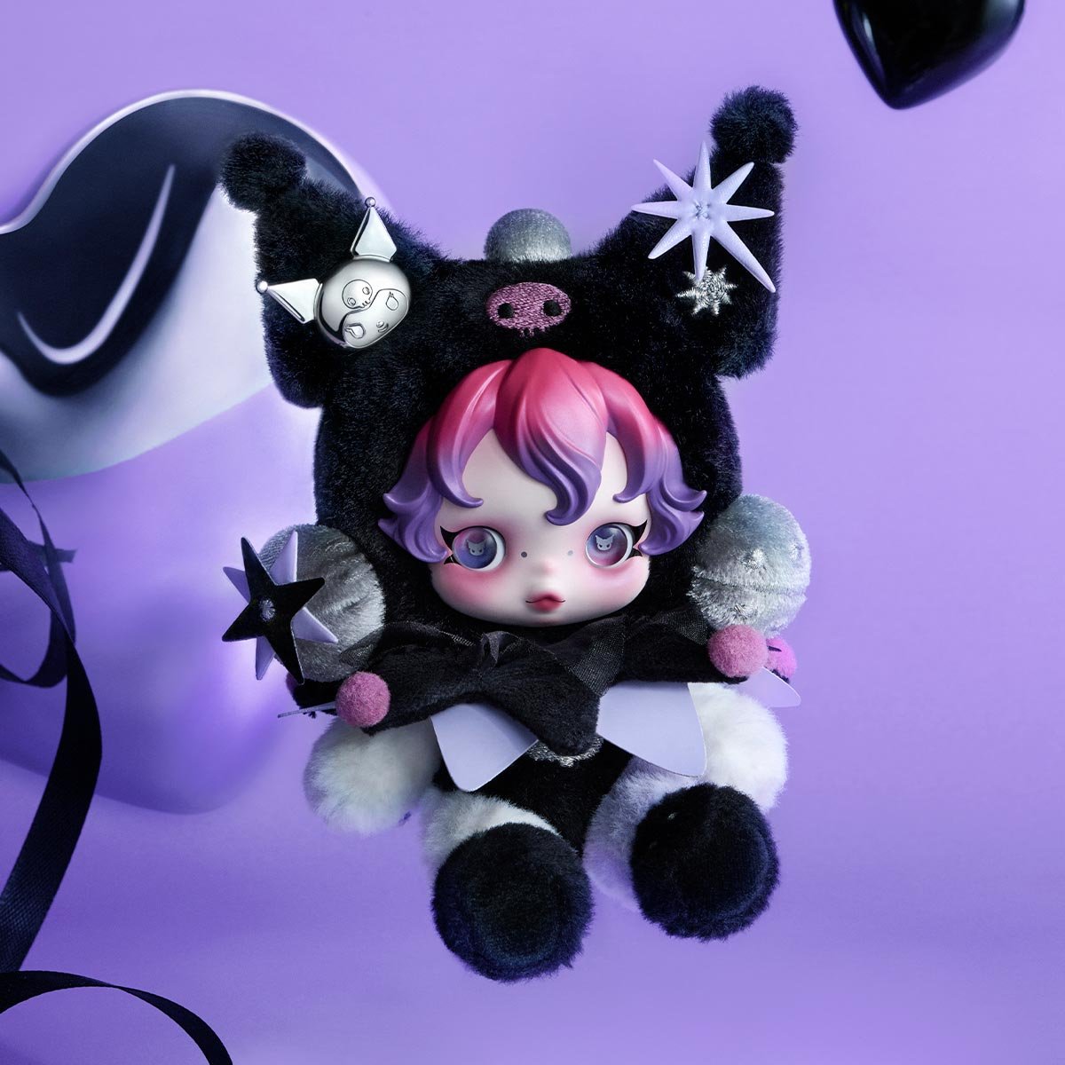 SKULLPANDA × KUROMI ぬいぐるみペンダント | POP MART (Japan)