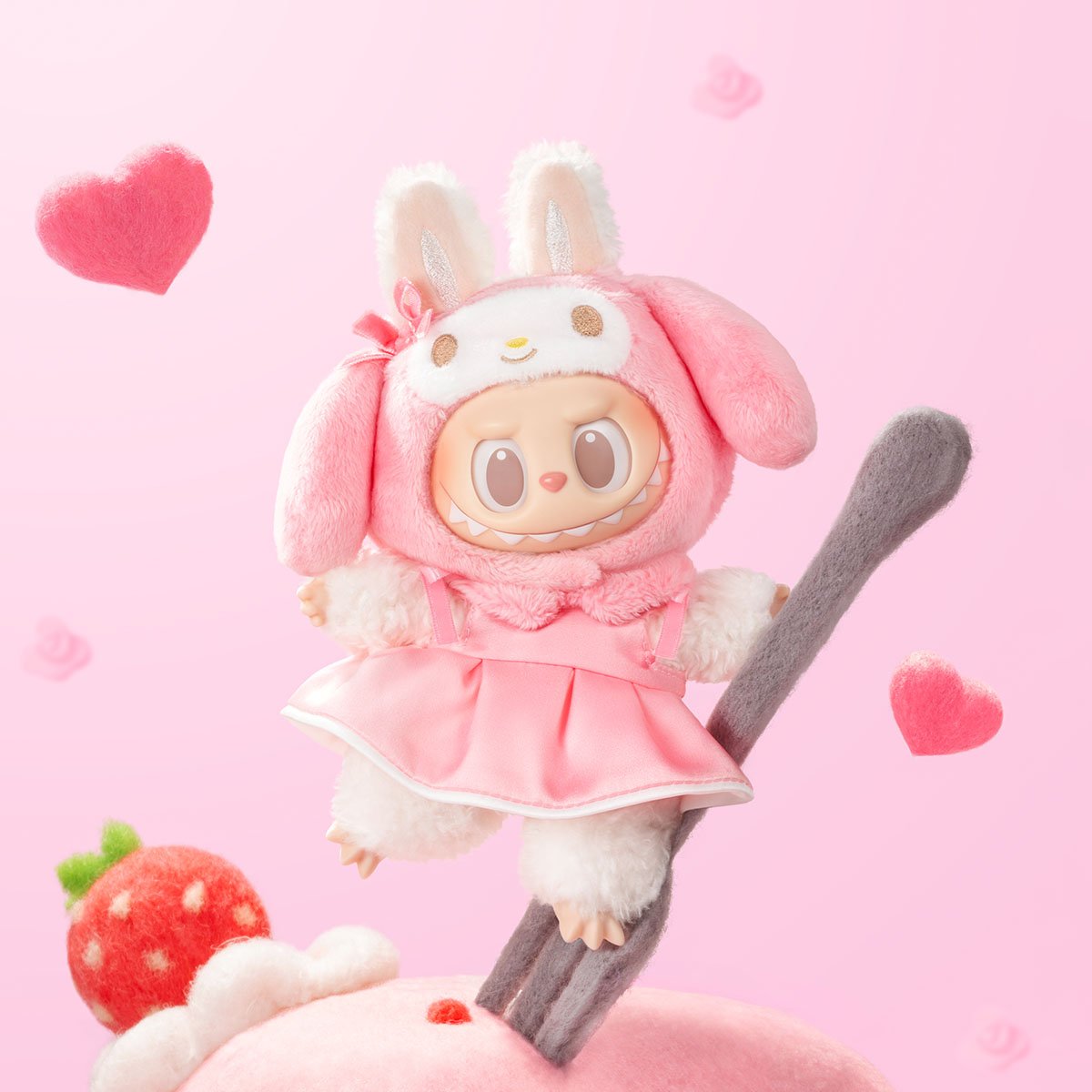 THE MONSTERS × Sanrio Characters ぬいぐるみキーホルダー｜ポップマート