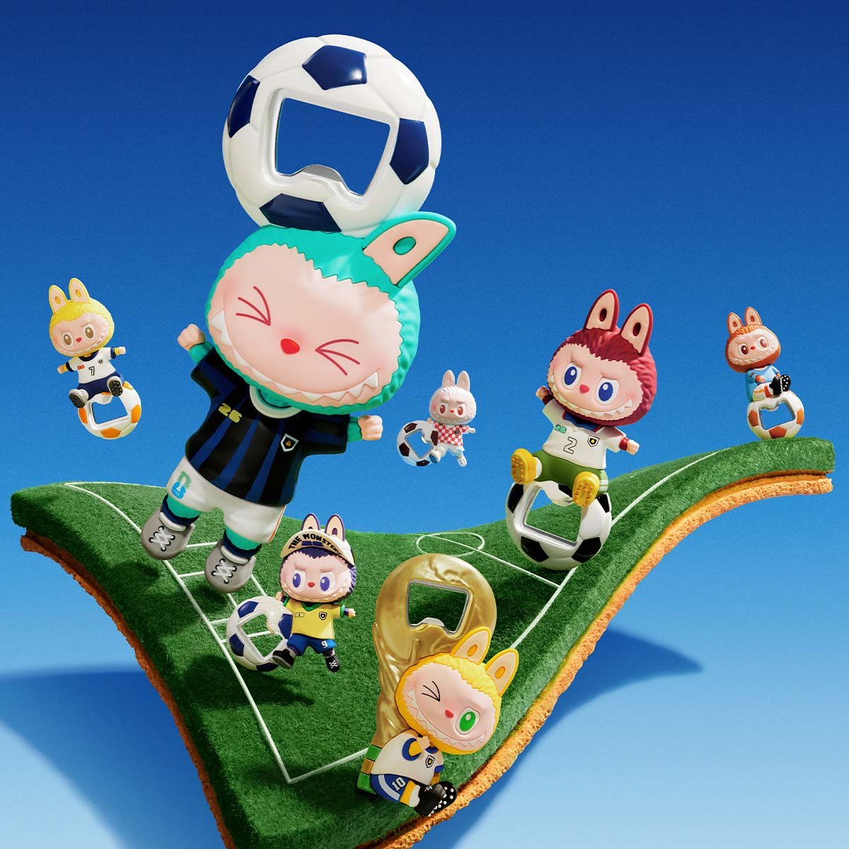THE MONSTERS × FIFA マグネット付きボトルオープナー | ポップマート