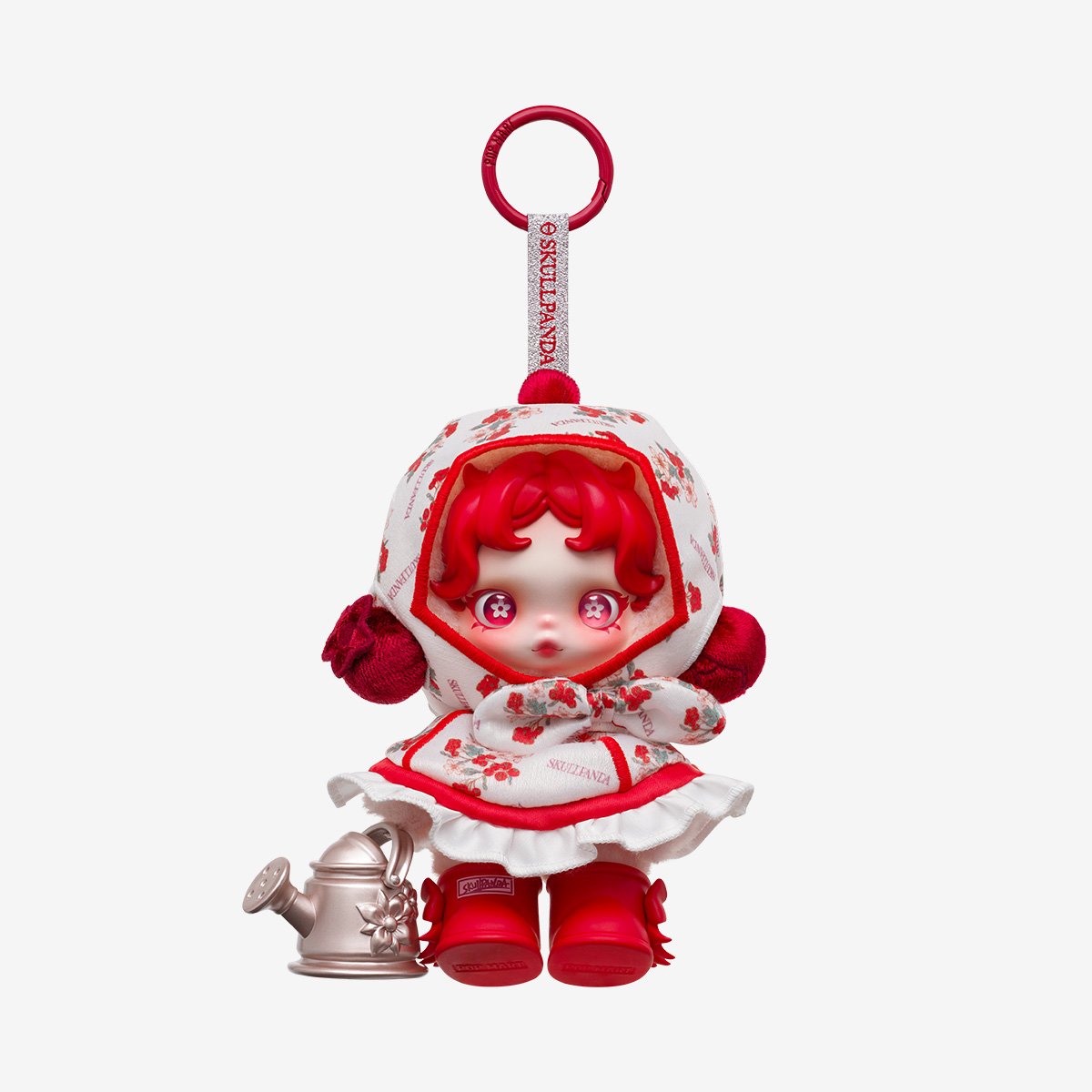 SKULLPANDA Amid Flowers Plush Doll Pendant | POP MART (Singapore)