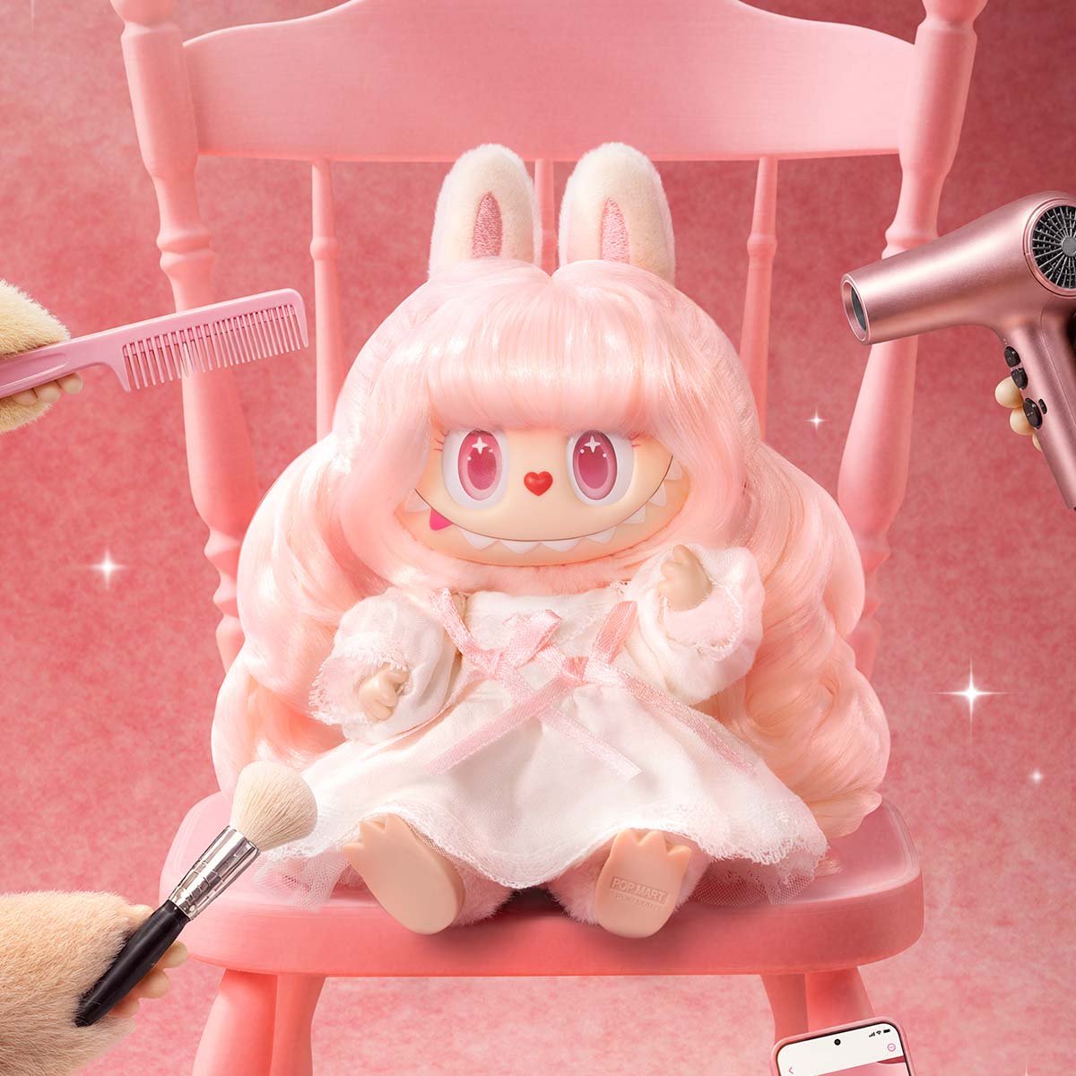 THE MONSTERSヘアサロンぬいぐるみペンダント　シークレット THE MONSTERS ヘアサロン シリーズ ぬいぐるみペンダント | ポップマート