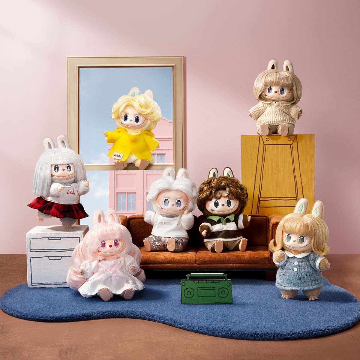 THE MONSTERS ヘアサロン シリーズ ぬいぐるみペンダント | POP MART