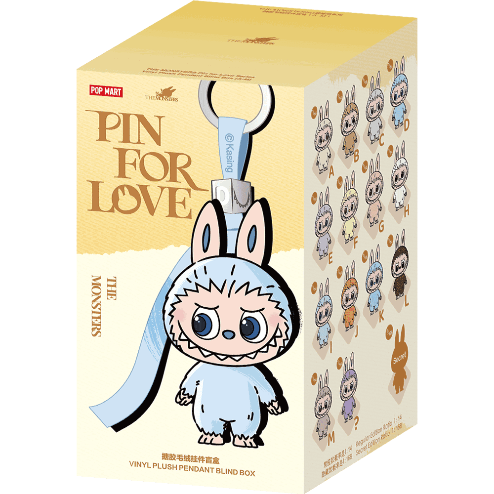 THE MONSTERS PIN FOR LOVE SERIES-Vinyl Plush Pendant Blind Box (A-M)