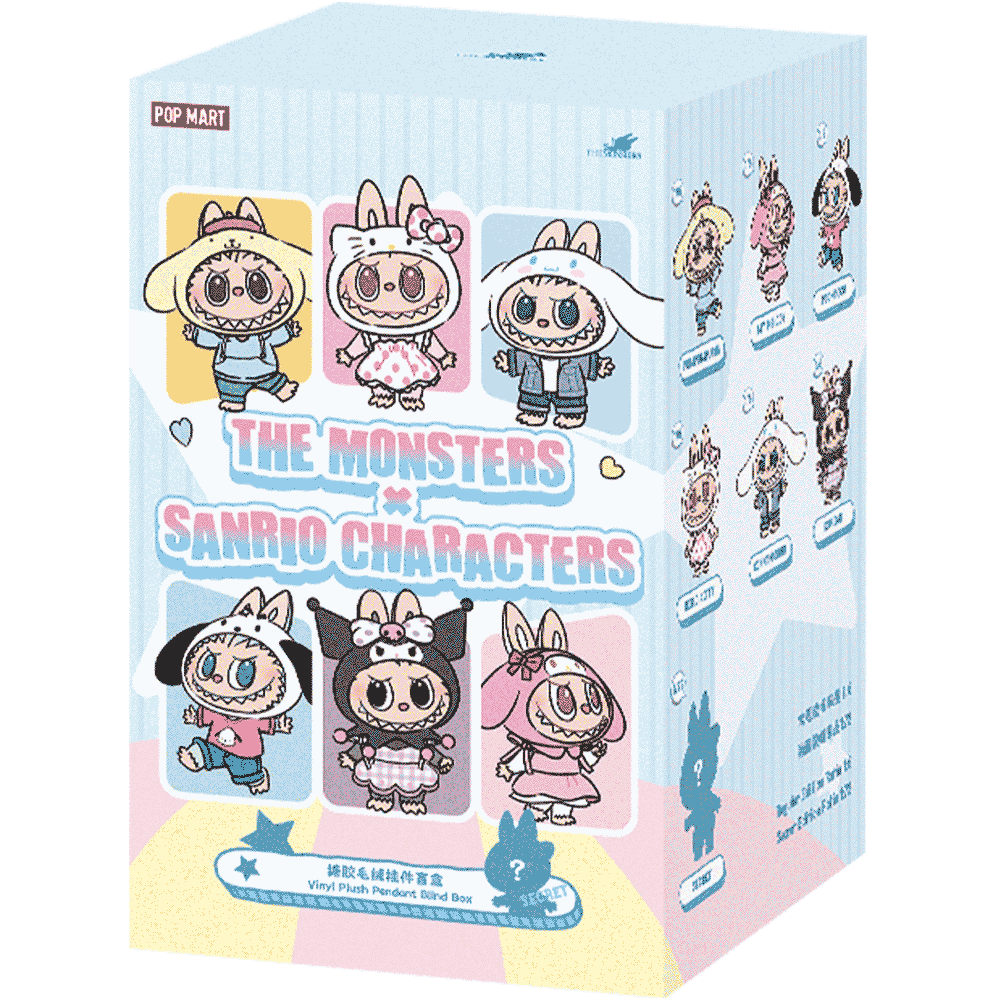 THE MONSTERS × Sanrio Characters Series-Vinyl Plush Pendant Blind Box
