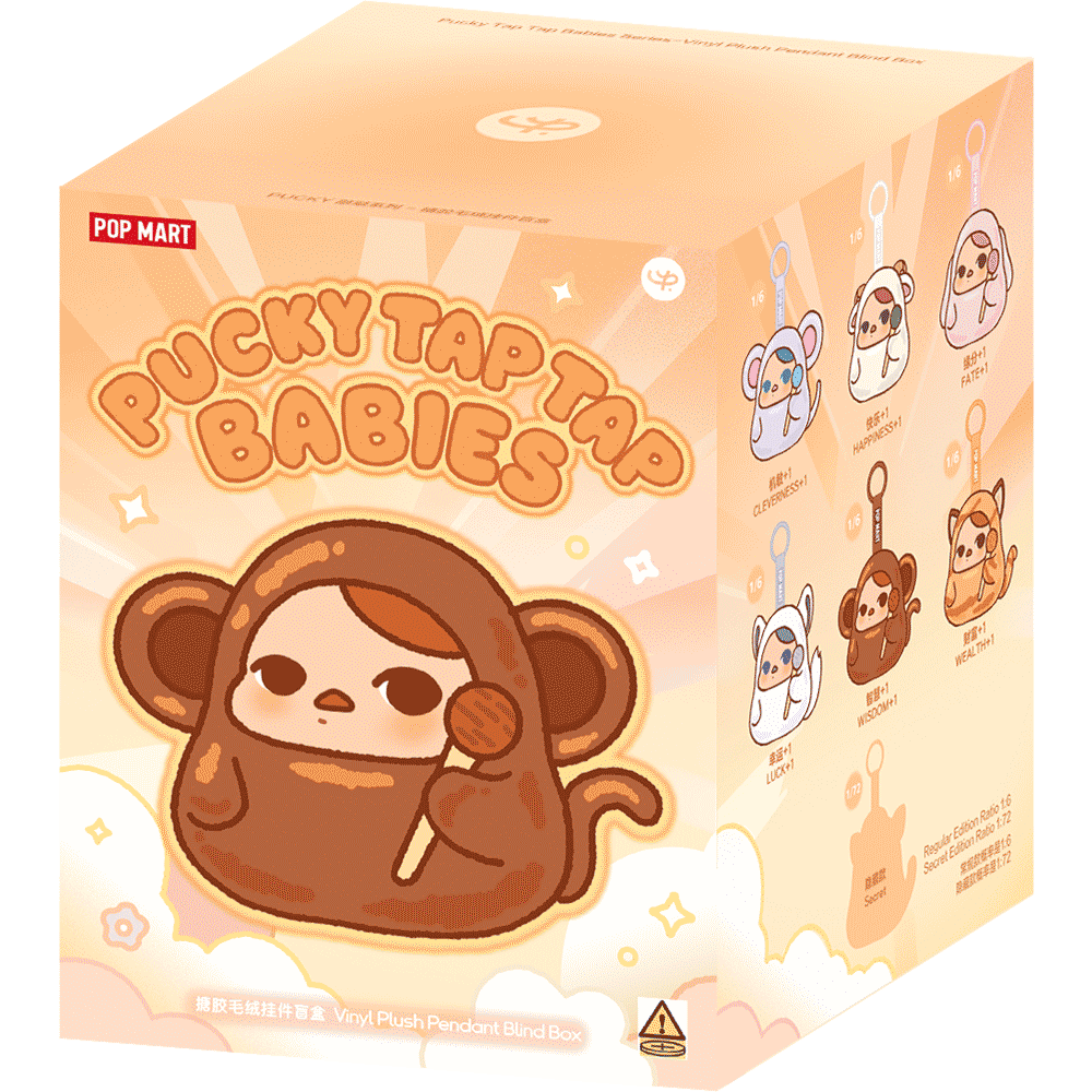 PUCKY Tap Tap Babies Series-Vinyl Plush Pendant Blind Box