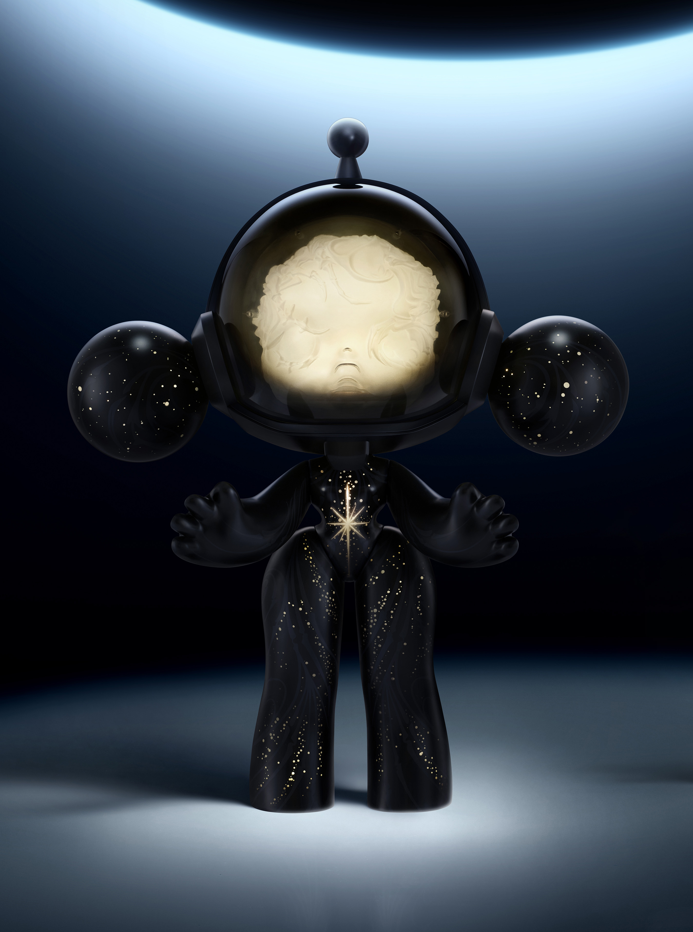 MEGA α SKULLPANDA 1000% Robert Wun-Aux étoiles