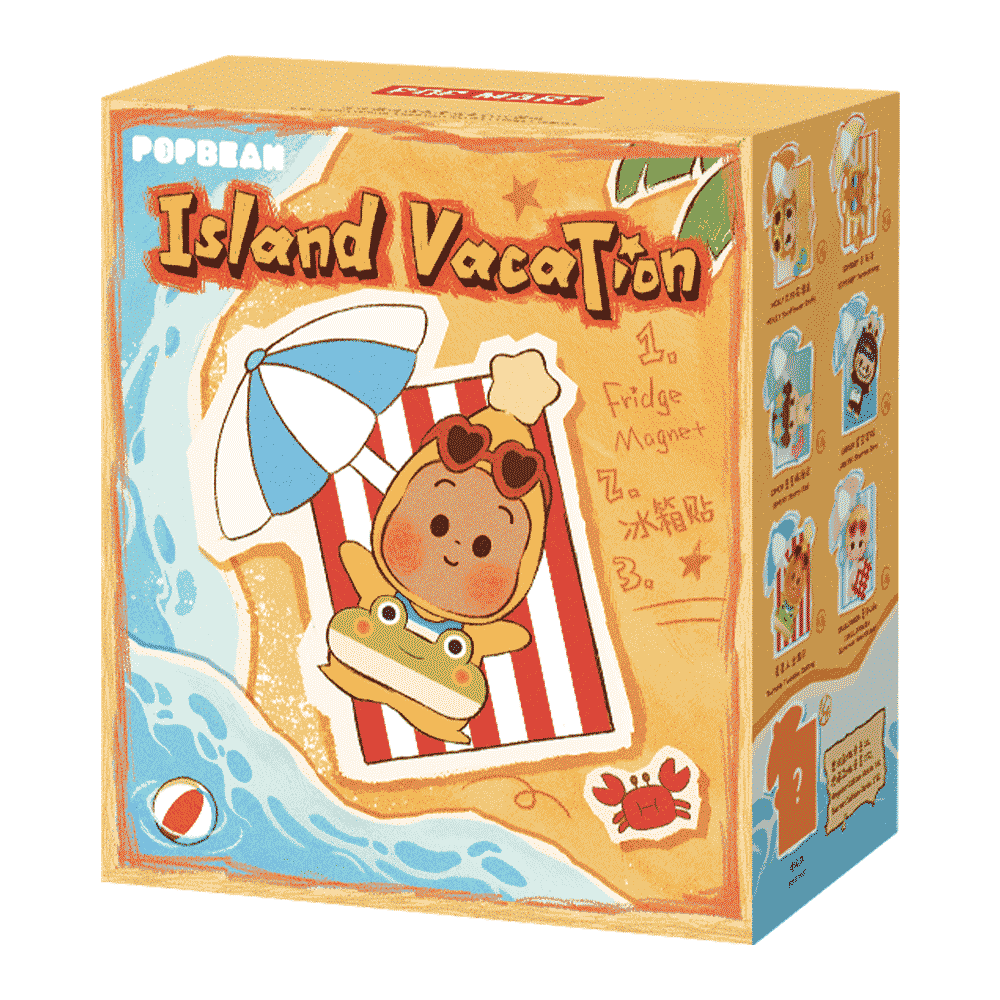 POP BEAN Island Vacation Series Fridge Magnet