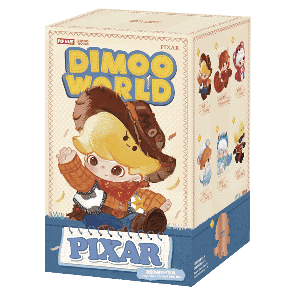 DIMOO WORLD × PIXAR Series- Vinyl Plush Pendant Blind Box