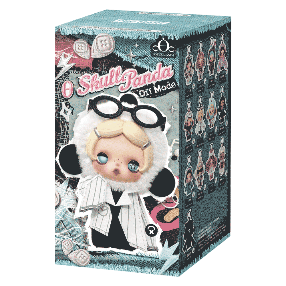 θ SKULLPANDA Off Mode シリーズ ぬいぐるみキーホルダー